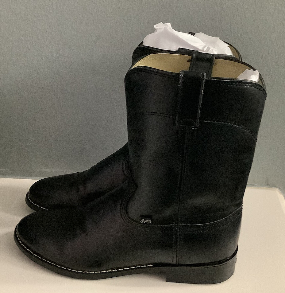? JUSTIN BLACK  Toe JB 3000 ROPER BOOTS Size 13 D EUC $_57.JPG?set_id=880000500F main image 4