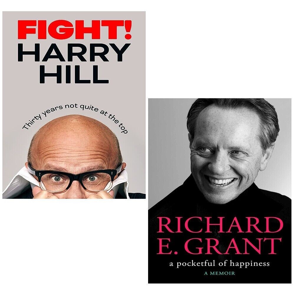 A Pocketful of Happiness Richard E. Grant,Fight Harry Hill 2 Books Set Hardcover