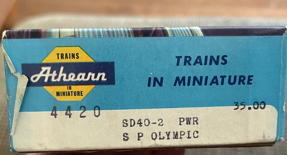 Athearn 4470 SD40-2 SP #7347 Olympic Paint Scheme HO Scale Locomotive ...