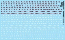 Gofer Racing 11047 Letters & Numbers Decal