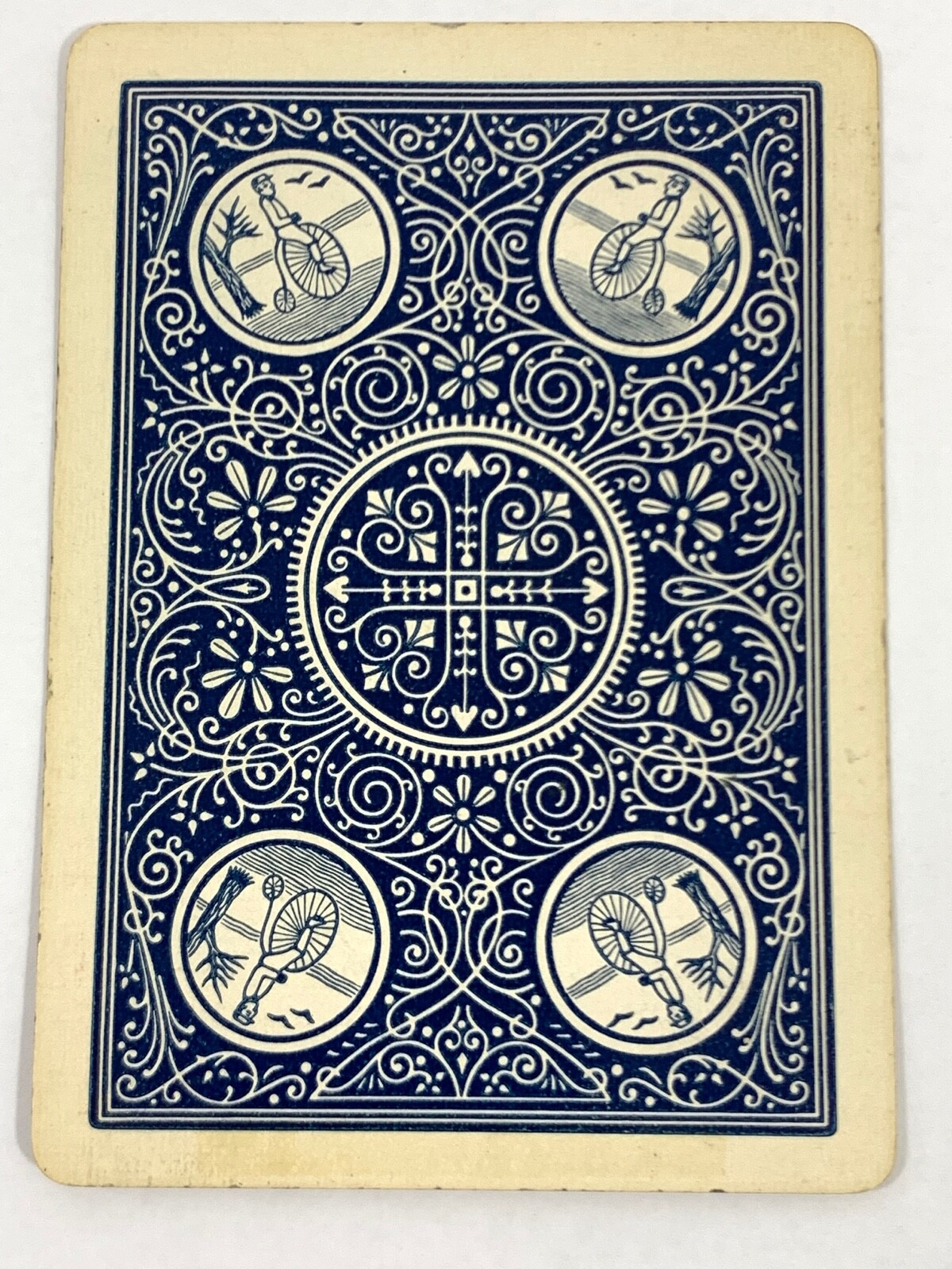 (1j) One Single Swap Playing Card Art King Spades WIDE Penny Farthing Bike