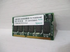 Apacer 78.92G34.440 Memory Daughter Board Card PLC 512-MB SOD PC133 CL3