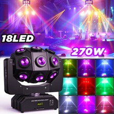 270W Moving Head 18 LED Rotating Beam DMX Stage Light RGBW DJ Disco Party Club