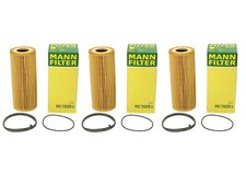 OEM Mann Set of 3 Engine Oil Filters For VW Touareg Porsche Cayenne Audi A4 A7