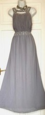 QUIZ SHIMMERING BEADED MAXI EMBELLISHED EVENING PARTY DRESS SIZE 16