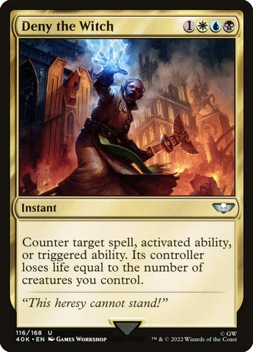 1x Deny the Witch - NM - Warhammer 40,000 - SPARROW MAGIC MTG