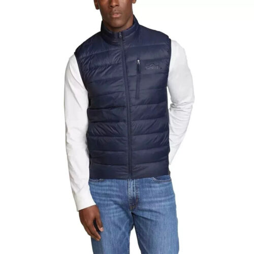 Men's Eddie Bauer Down 550 Puffer Vest Blue Large item 1798831 - New with Tags!