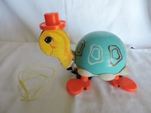 Tip Toe Turtle Vintage Toy by Fisher Price #773 from 1962