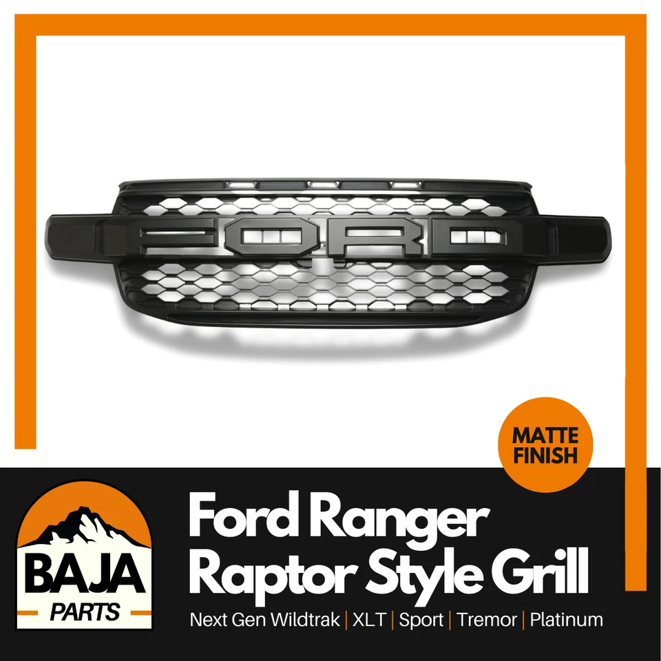 Ford Ranger Raptor Grill Matte Finish Next Gen 2022+ Wildtrak XLT Sport Platinum - image 2 of 4