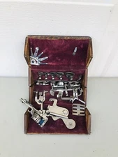 Feb 1889 Wood Dove Tail Antique Singer Sewing Machine Folding Puzzle Box