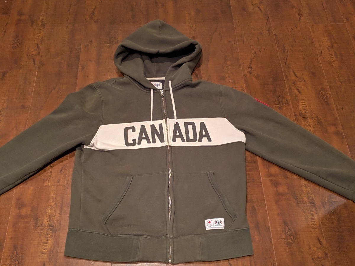 Hudson's Bay Olympic Team Canada zip-up Hoodie Sweatshirt Mens