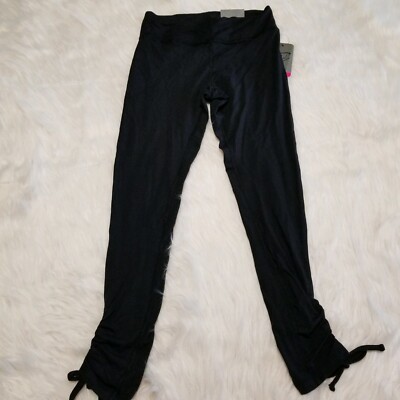 New York Laundry Leggings Capris Small Black Stretch 28 inches inseam