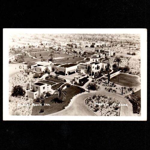 RPPC Az Phoenix, Arizona: Kamel Rücken Inn 1930s/40s Sharp Areal Blick Unbenutz - Bild 1 von 2