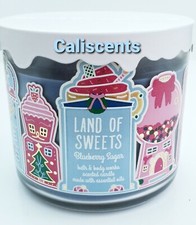 BATH BODY WORKS BLUEBERRY SUGAR 3 WICK CANDLE LARGE 14.5OZ 2019 EDT