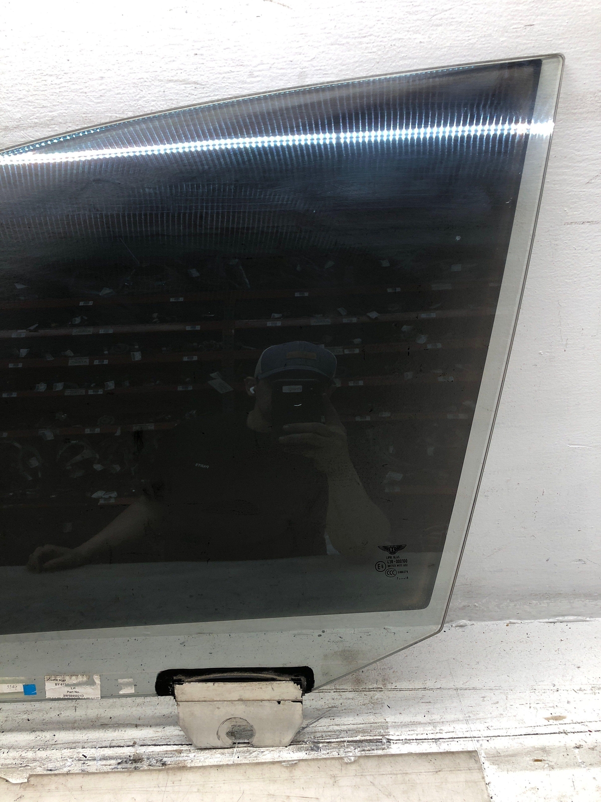 2006-2012 BENTLEY CONTINENTAL FRONT LEFT DOOR GLASS WINDOW FADED TINT 3W5845021D