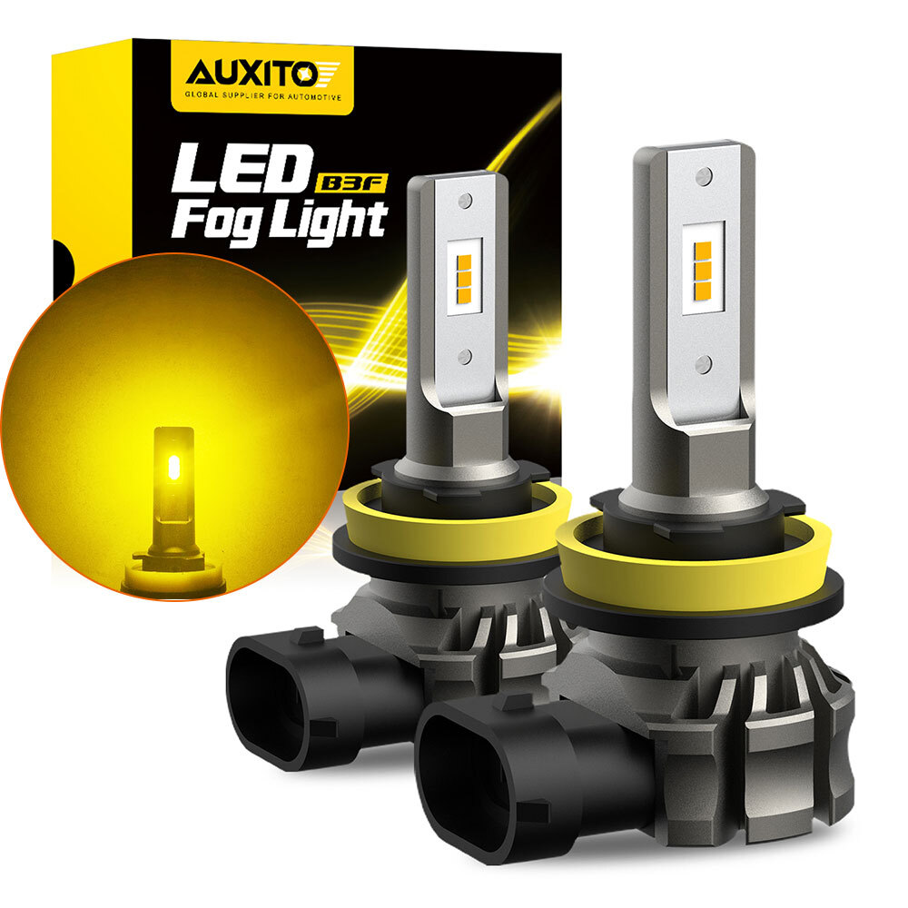 AUXITO H9 H8 H11 LED Fog Light Bulb 3000K Yellow High Power