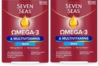120 x Seven Seas Omega-3 & Multivitamins Man, With Biotin and Iron, 30-Day Duo