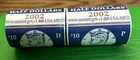 2002 P&D KENNEDY HALF DOLLAR from MINT ROLLS with FREE SHIPPING - Two Coin Set