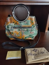 Patricia Nash Leather Aria Shopper Beautiful Girl Handbag Shoulder Crossbody