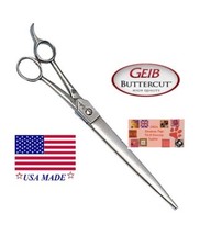 Geib GATOR Buttercut 10" STRAIGHT SHEAR Scissor&CASE-Pet Dog Grooming*USA MADE