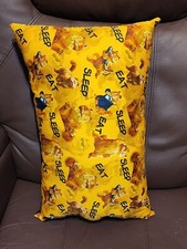 NEW Handcraft Handmade Fat Cat Garfield Movie Travel throw pillow 19"X12"