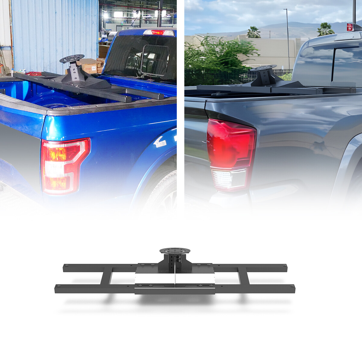 Adjustable Width 56''-65'' Spare Tyre Carrier For 2020-2025 Jeep Gladiator 