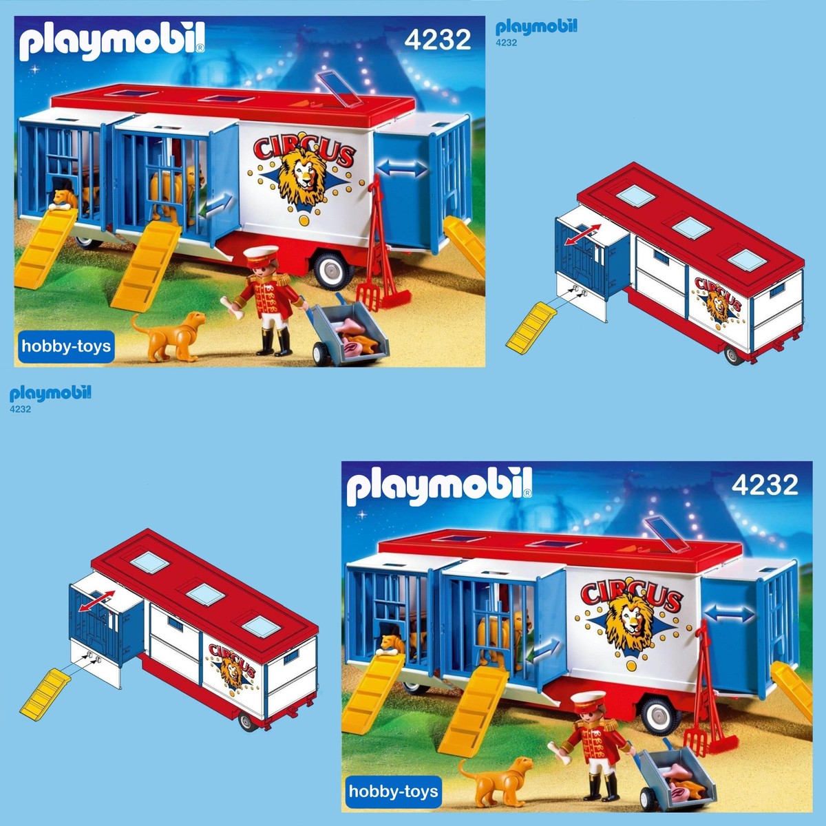 PLAYMOBIL CIRQUE ROULOTTE Pour Pieces Detachees//Playmobil 3129 3477 3514 EUR 5,00 - FR