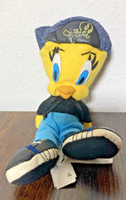 Vintage Looney Tunes 1998 Tweety Bird 9  Plush Hip Hop Style ACE With Tag