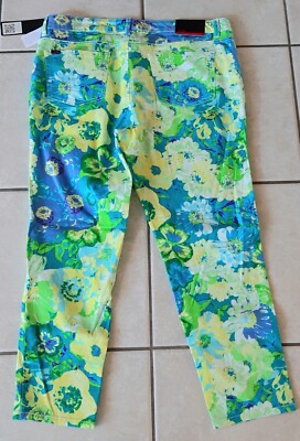 Womens Sofia Vergara NWT Skinny 14 Tropical Floral Print Beautiful Jeans