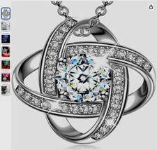 Necklaces for Women Never Be Apart, Gifts for Women, Made with 4A Cubic Zirconia