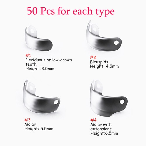 50 Pcs Dental Matrix Bands Palodent V3 Style Sectional Contoured Matrices 8 Size - Picture 2 of 69