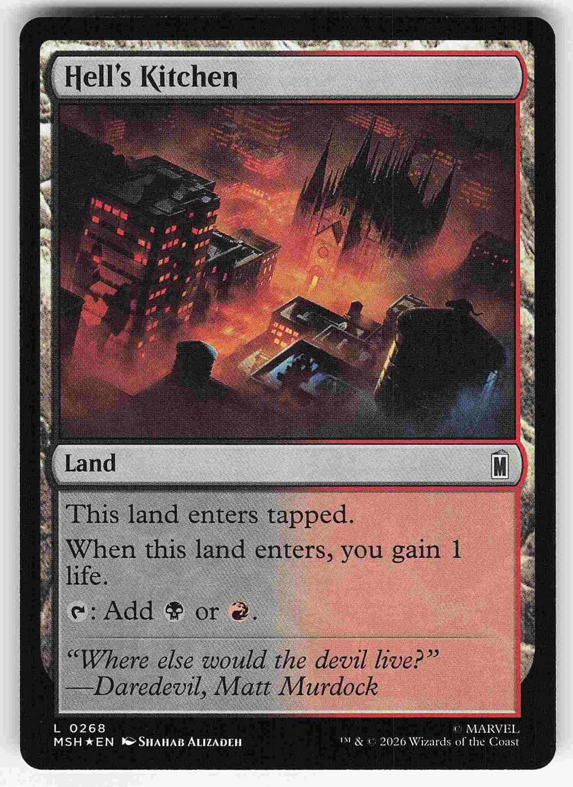 Hell's Kitchen - 268 - Foil - NM - Marvel Super Heroes - MTG