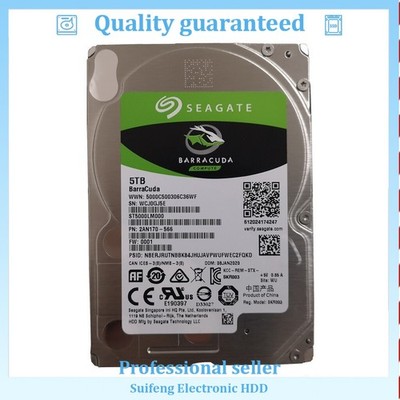 Seagate BarraCuda 5TB ST5000LM000 5400RPM SATA 2.5'' Laptop HDD Hard Drive -15mm