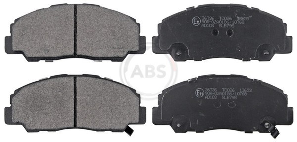 Bremsbelagsatz Scheibenbremse A.B.S. 36736 FüR F7 Bertone Freeclimber Rocky F8-image