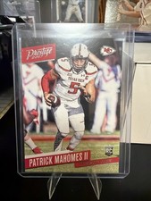 PATRICK MAHOMES ROOKIE CARD Texas Tech 2017 Prestige Football RC $$ KC CHIEFS!!. rookie card picture