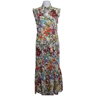 Mrs & Hugs, Kleid, Größe: 40, Weiß/Mehrfarbig, Baumwolle/Elasthan/Viskose #3E5