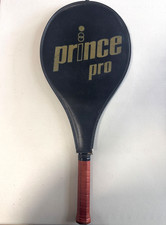 Vintage Prince Pro Tennis Racquet 4-1/4 Grip With Original Case Cover...