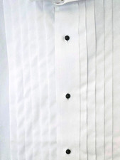 JOSEPH FEISS Men's 16.5 36/37 Shirt Dress/ Formal Tuxedo French Cuff NEW 59