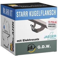 GDW Anhängerkupplung starr für Toyota Land Cruiser 98-07 mit 13pol Elektrosatz