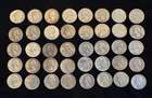 1932-1964 90% Silver Washington Quarters Roll 40 Coins $10 Face #1