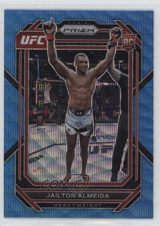 2023 Panini Prizm UFC Blue Wave Prizm Jailton Almeida #197 Rookie RC 1o4y
