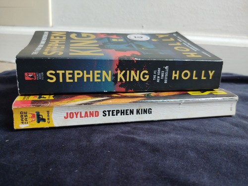 Two Stephen King Novels Joyland 2013 & Holly 2023 Softcover Books Fiction Crime - Foto 2 di 24