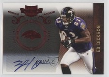 2010 Panini Plates & Patches 16/449 Ed Dickson #136 Auto y4f