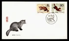 DR WHO 1982 CHINA PRC FDC SABLE ANIMAL COMBO R65957