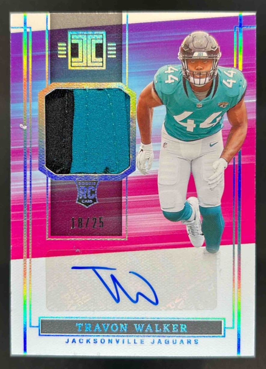 Travon Walker Panini Impeccable Rookie Patch Autographs #RPATWA Silver