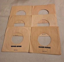 45 RPM 7" RECORD SLEEVES CO. SLEEVE 6 PACK SEE PHOTOS Warner/Reprise SLV301
