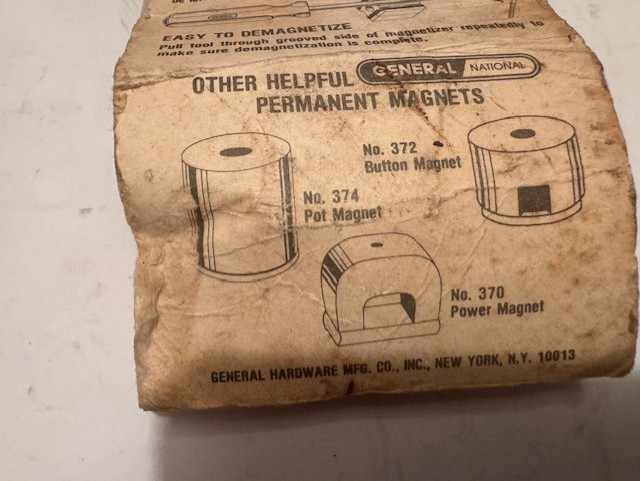 MADE USA - NEW/OLD STOCK General #360 Magnetizer & Demagnetizer Tool