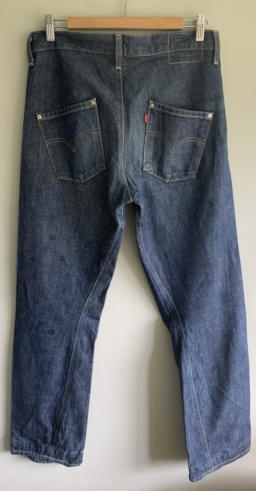 Vintage Y2K Engineered Twisted Jeans, Dark Wash, W30 L34, Rare. image 4