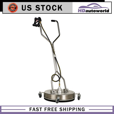 #ad 20#x27;#x27; Pressure Washer Surface Cleaner 4500PSI Power Washer Dual Handle with Wheel $180.84