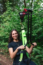 Zip line Trolley Pro II Bundle Includes Trolley, harness, carabiner, lanyard